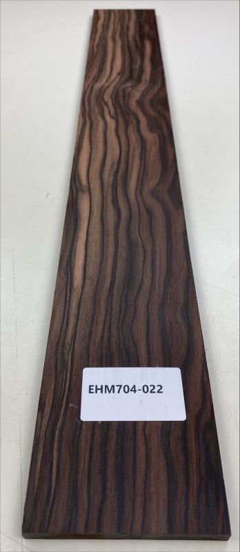 Fretboard Makassar Ebony 730x95x10mm Unique Piece #022